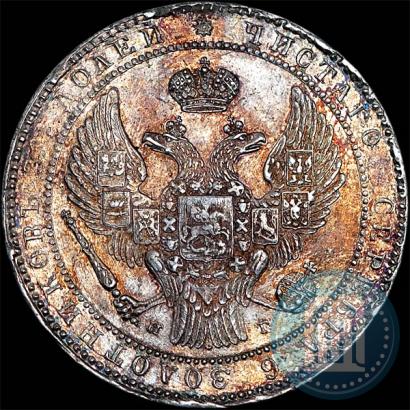 Picture 1,5 roubles - 10 złotych 1835 year НГ 