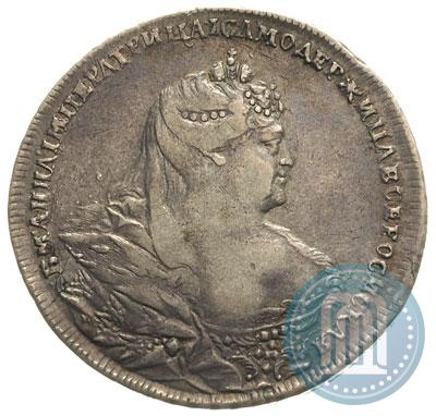 Picture 1 rouble 1737 year  "Moscow type"