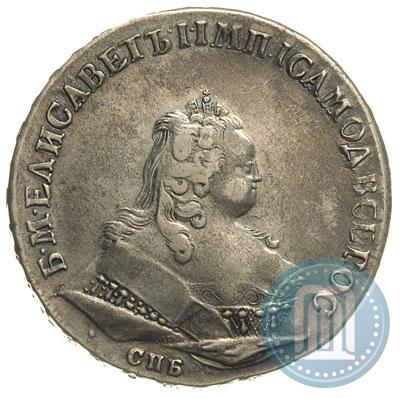 Picture 1 rouble 1744 year СПБ 