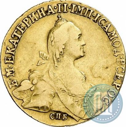 Picture 10 roubles 1772 year СПБ 
