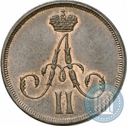 Фото Денежка 1861 года ВМ 