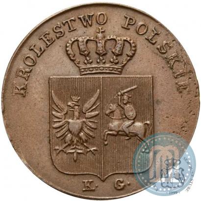 Фото 3 гроша 1831 года KG "Польское восстание"