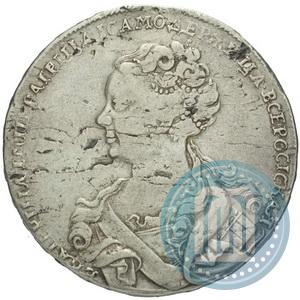 Picture 1 rouble 1726 year  "Moscow type, portrait turned to the left"