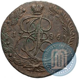 Фото 5 копеек 1786 года ЕМ 