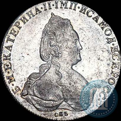 Фото 1 рубль 1786 года СПБ-ЯА 