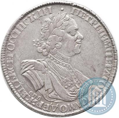 Фото 1 рубль 1725 года СПБ "Солнечный в латах"