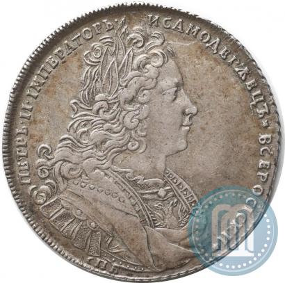 Фото 1 рубль 1727 года СПБ "Петербургский тип"