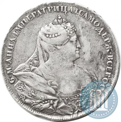 Picture 1 rouble 1737 year  "Portrait by Gedlinger"