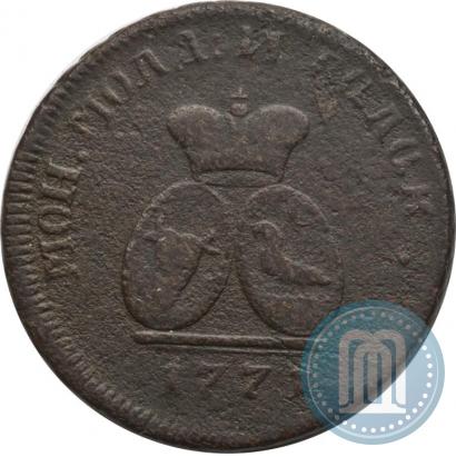 Picture Para - 3 dengas 1771 year  "Coat of arms on the obverse"