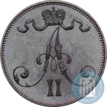 Picture 5 pennia 1872 year  