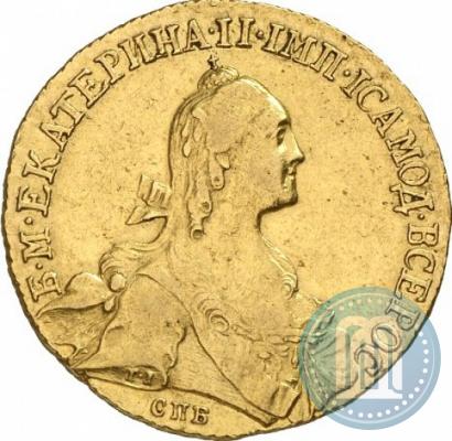 Фото 10 рублей 1766 года СПБ 