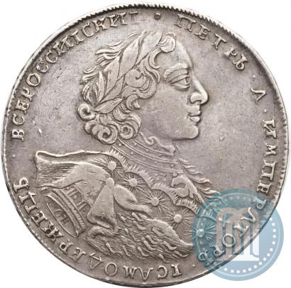 Фото 1 рубль 1723 года OK "Портрет в горностаевой мантии"