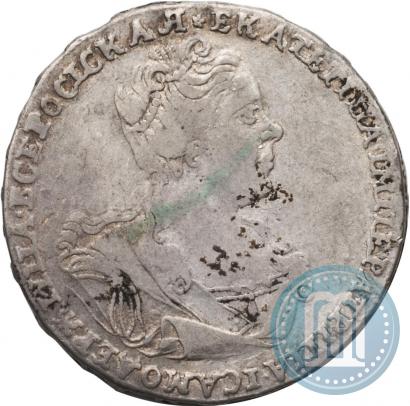 Picture Poltina 1727 year  "Moscow type, portrait turned to the right"
