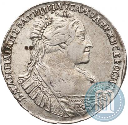 Фото Полтина 1734 года  "Тип 1735 года"