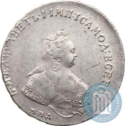 Picture 1 rouble 1742 year ММД 