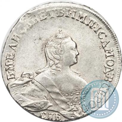 Picture Poltina 1754 year СПБ-IМ "Portrait by Benjamin Scott"