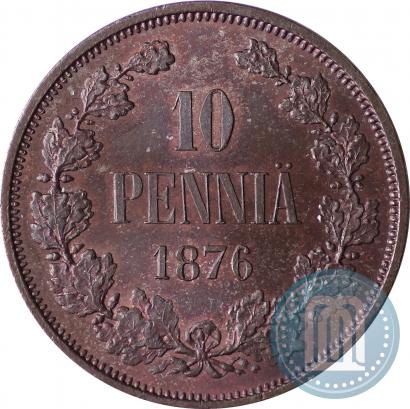Picture 10 pennia 1876 year  