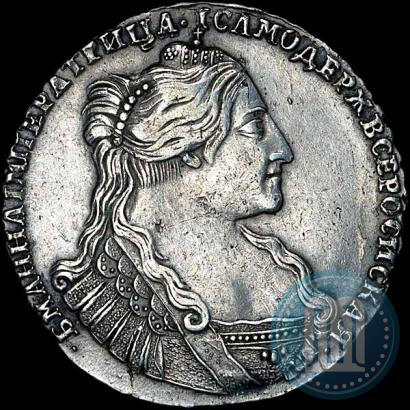 Фото Полтина 1734 года  "Тип 1735 года"
