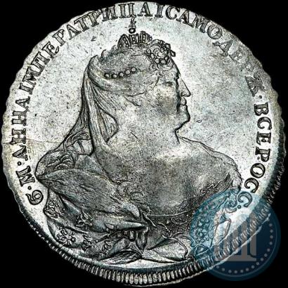 Фото 1 рубль 1737 года  "Работы Гедлингера"