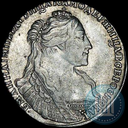 Фото Полтина 1737 года  "Тип 1735 года"