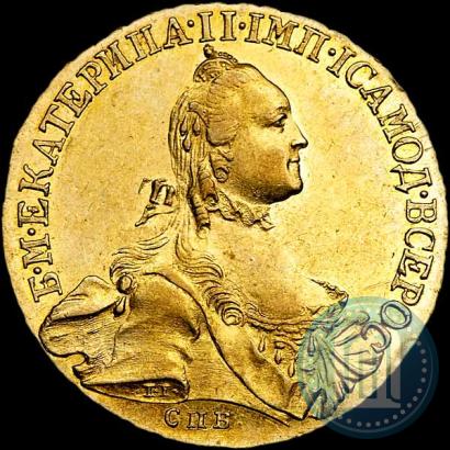 Picture 10 roubles 1765 year СПБ 