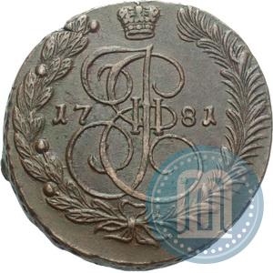 Фото 5 копеек 1781 года ЕМ 