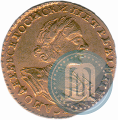 Picture 2 roubles 1722 year  
