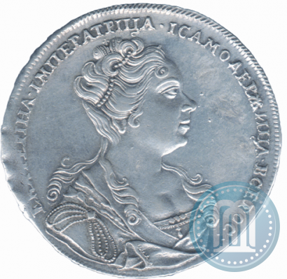 Picture 1 rouble 1726 year  "Moscow type, portrait turned to the right"