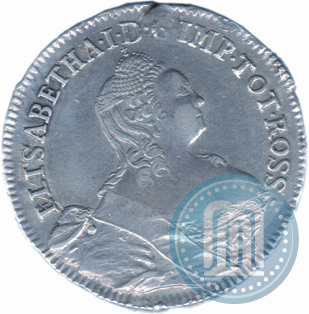 Picture 24 kopecks 1757 year  "For Livonia"