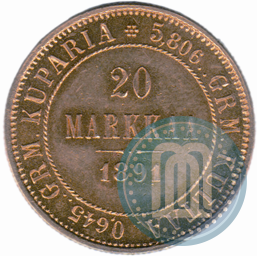 Picture 20 markkaa 1891 year L 