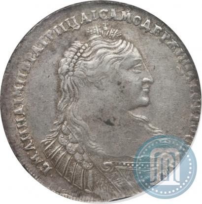 Фото 1 рубль 1737 года  "Тип 1735 года"