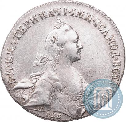 Picture 1 rouble 1772 year СПБ-ЯЧ-Т.I. 
