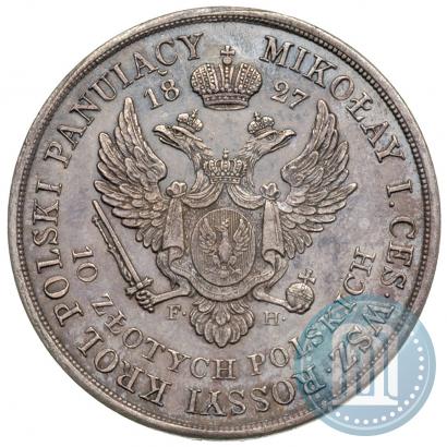 Picture 10 złotych 1827 year FH 