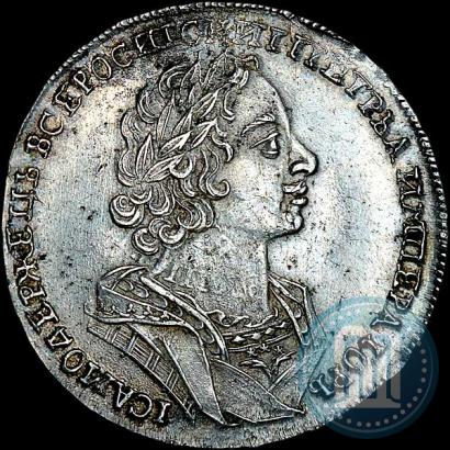 Фото 1 рубль 1724 года  "Портрет в античных доспехах"
