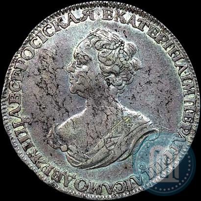 Picture 1 rouble 1725 year  "Mourning rouble"