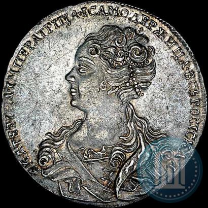 Фото 1 рубль 1726 года  "Московский тип, портрет влево"