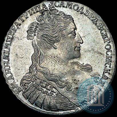 Фото 1 рубль 1734 года  "Тип 1734 года"