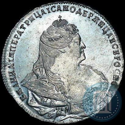 Фото 1 рубль 1740 года  "Московский тип"