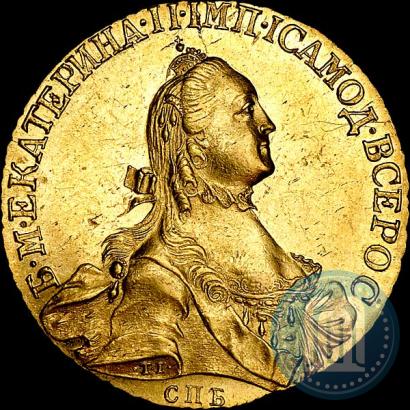 Picture 10 roubles 1765 year СПБ 
