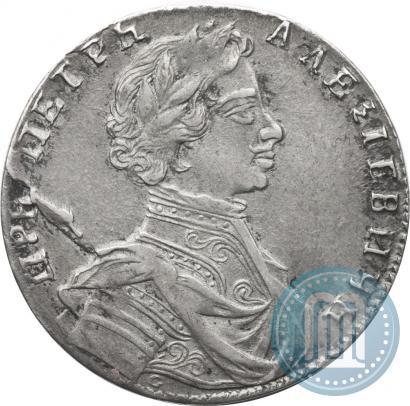 Фото Полуполтинник 1713 года G "Портрет работы С. Гуэна"