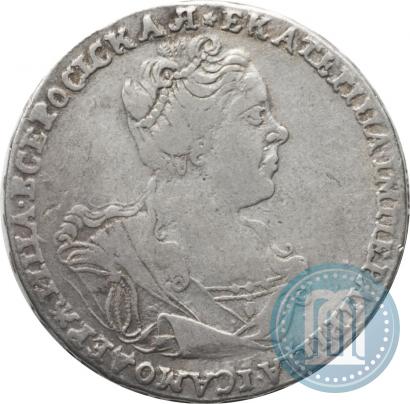 Фото Полтина 1727 года  "Московский тип, портрет вправо"