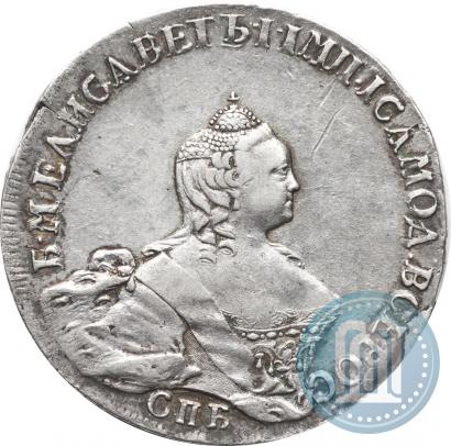 Picture Poltina 1754 year СПБ-IМ "Portrait by Benjamin Scott"