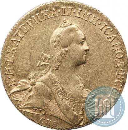 Picture 10 roubles 1766 year СПБ 