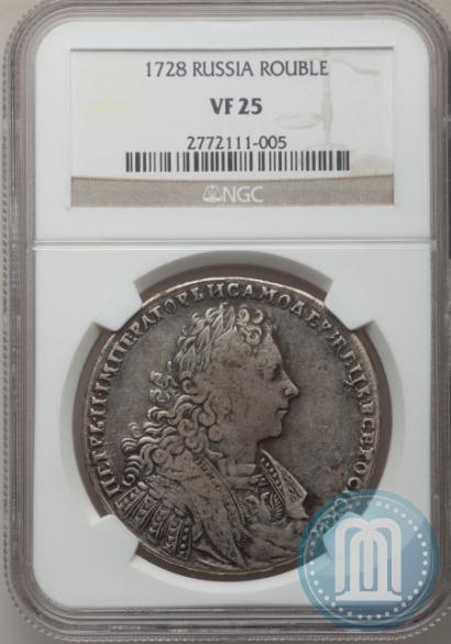 Picture 1 rouble 1728 year  "Type of 1728"