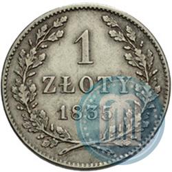 Picture 1 złoty 1835 year  "Free city of Kraków"