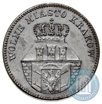 Фото 10 грошей 1835 года  "Свободный город Краков"