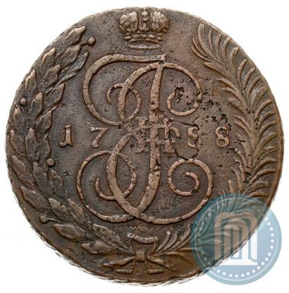 Picture 5 kopecks 1788 year ТМ 