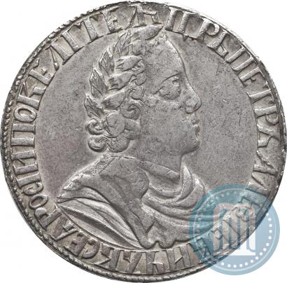 Picture Poltina 1702 year  "Without ribbons near the wreath"