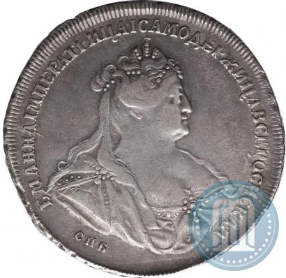 Фото 1 рубль 1739 года СПБ "Петербургский тип"