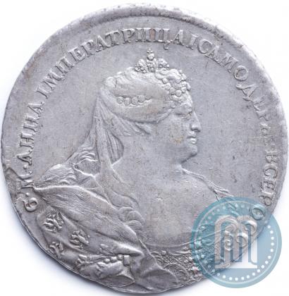 Picture 1 rouble 1737 year  "Portrait by Gedlinger"